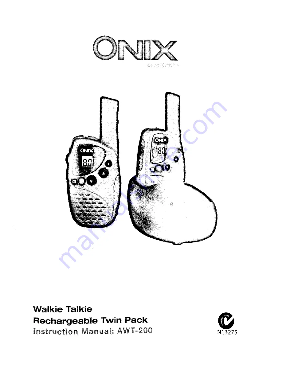 Onix AwT-200 Instruction Manual Download Page 1