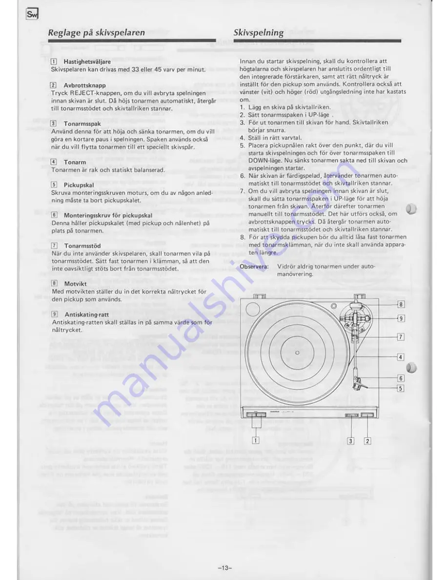 Onkyo CP-1200A Instruction Manual Download Page 15