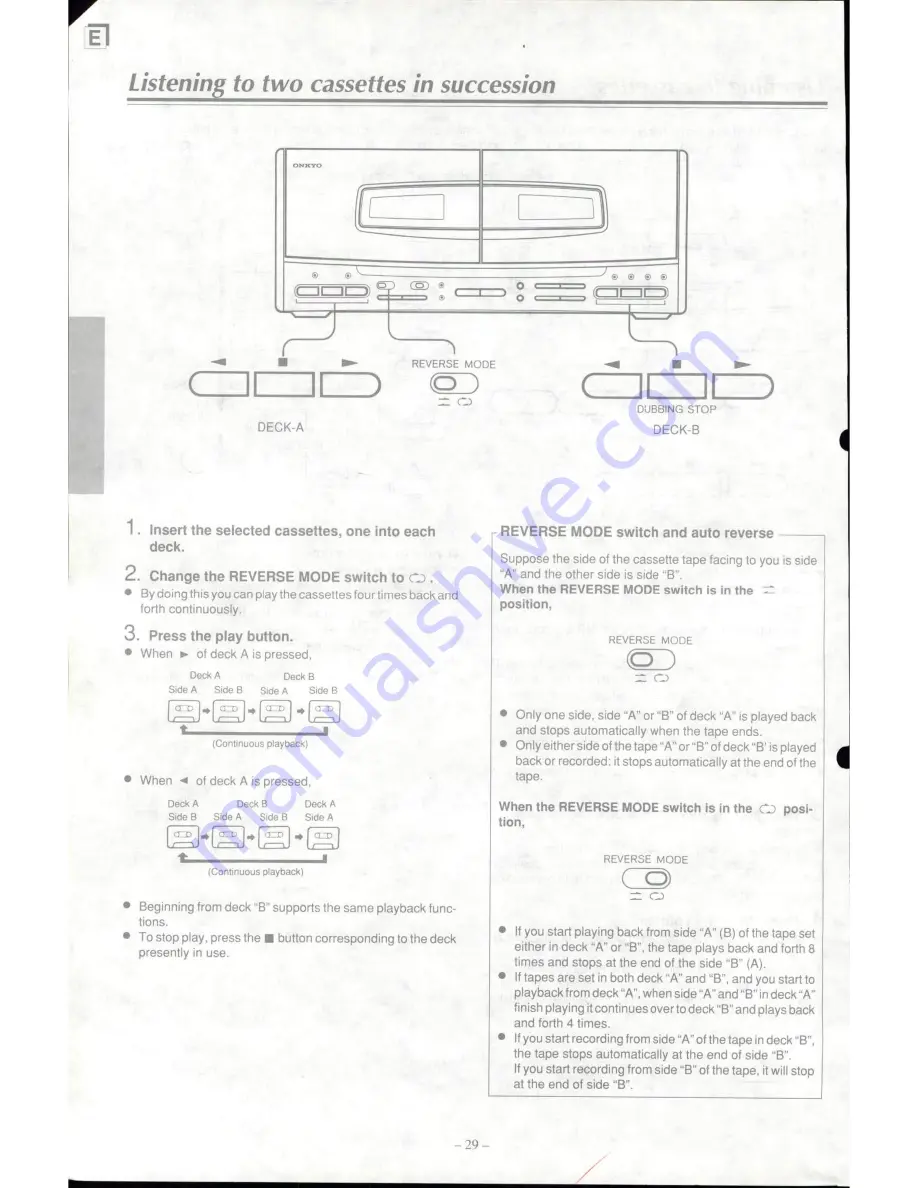 Onkyo PCS-30 Instruction Manual Download Page 30