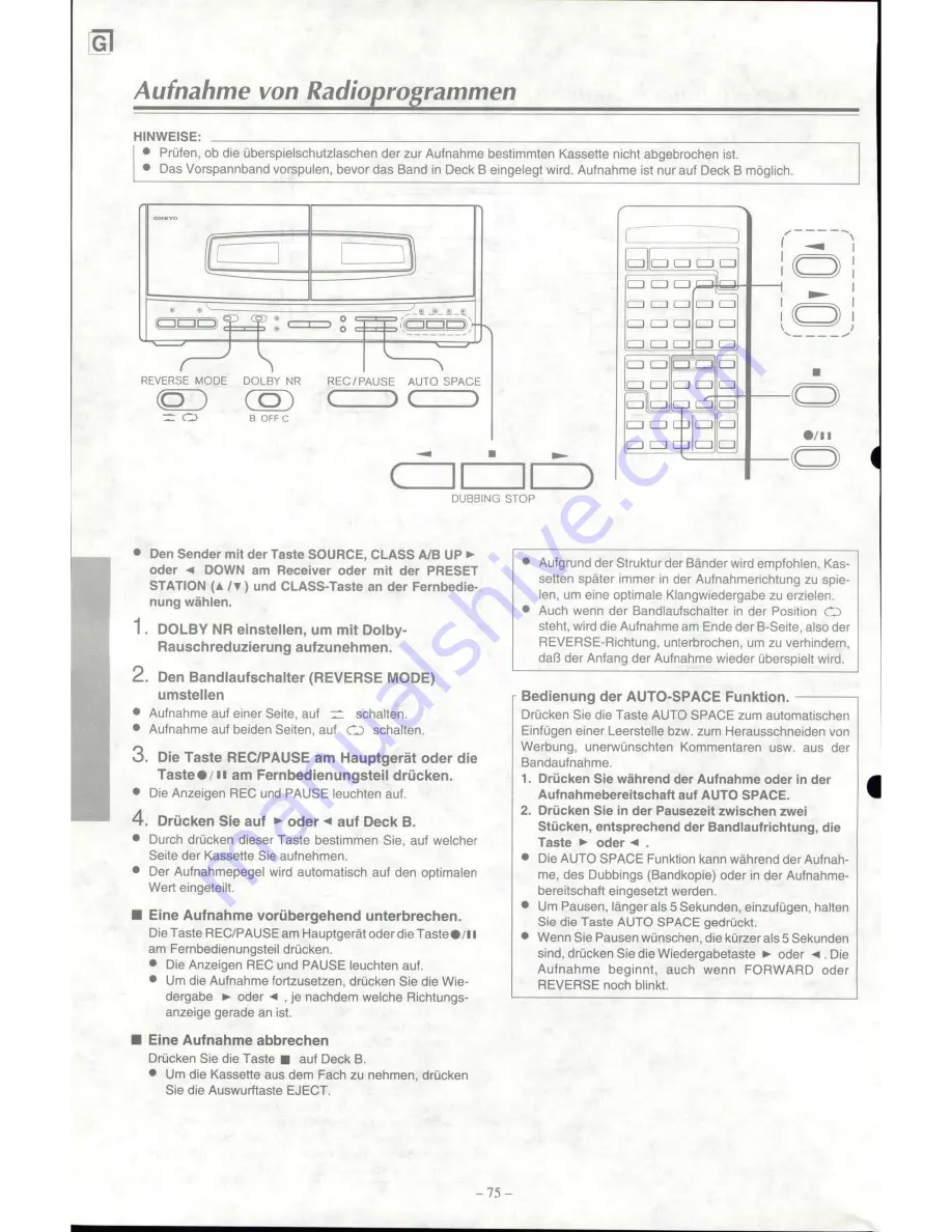 Onkyo PCS-30 Скачать руководство пользователя страница 76