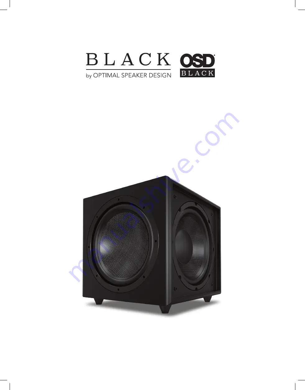 Optimal Speaker Design Black TreVoce8 EQ DSP Скачать руководство пользователя страница 1