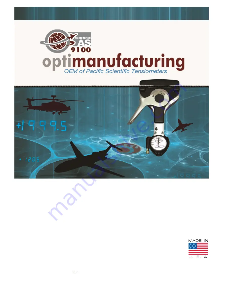 Optimanufacturing T60-1001-C8-1A Operation & Service Manual Download Page 1