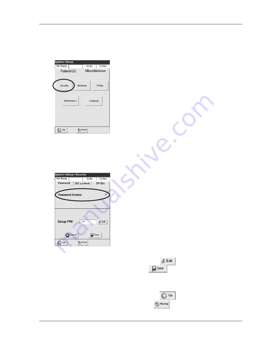 OPTIMedical OPTI CCA-TS Operator'S Manual Download Page 57