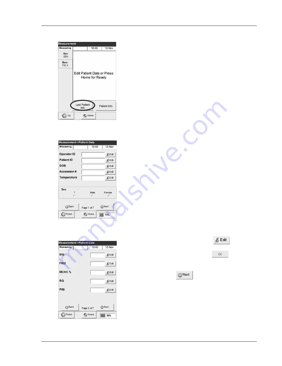 OPTIMedical OPTI CCA-TS Operator'S Manual Download Page 98