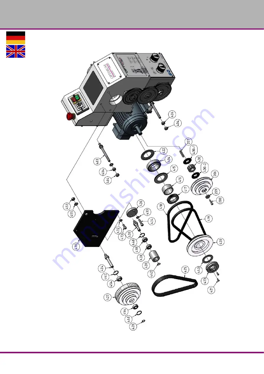 Optimum Optiturn TU 2506 Operating Manual Download Page 185