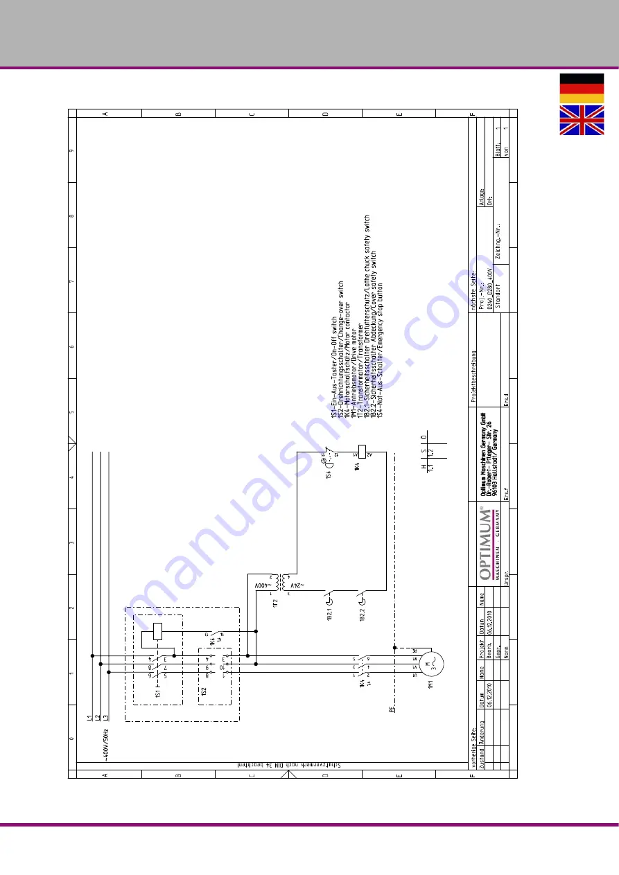 Optimum Optiturn TU 2506 Operating Manual Download Page 198