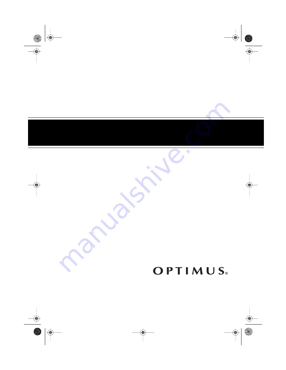 Optimus 12-2152 Скачать руководство пользователя страница 1