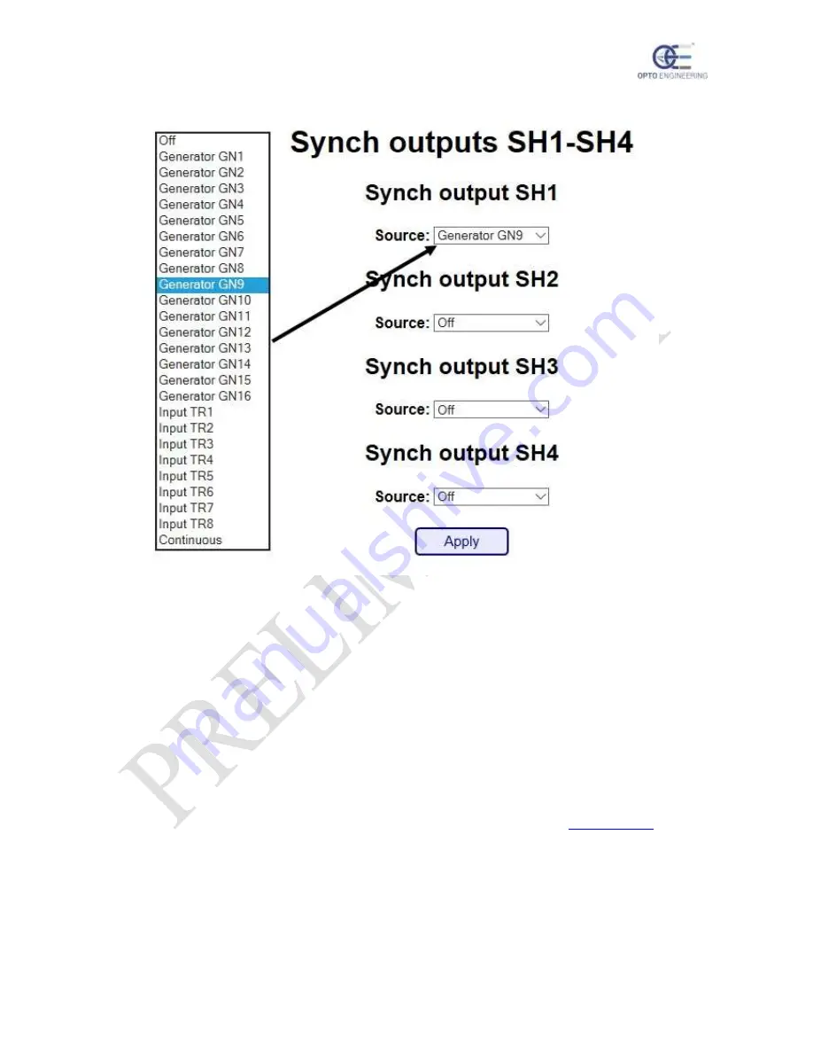 opto engineering LTDVE8CH Instruction Manual Download Page 70