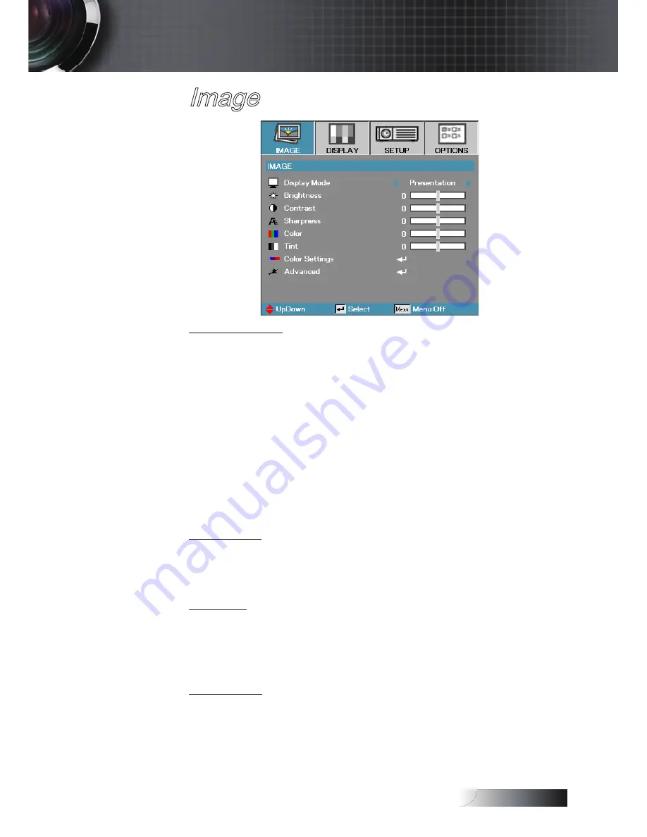 Optoma TX779P-3D User Manual Download Page 25