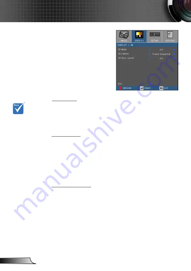 Optoma X306sti Manual Download Page 38