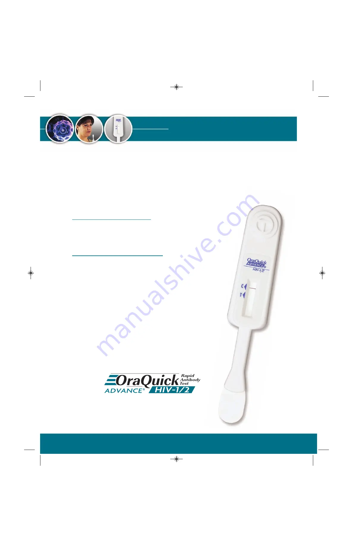 OraQuick Advance Step-By-Step Instructions Download Page 1