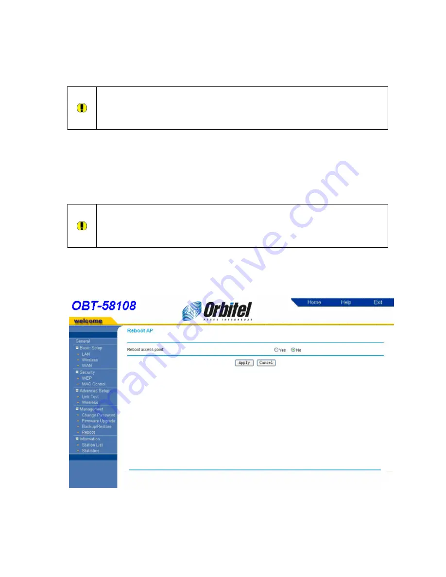 Orbitel OBT-58108 User Manual Download Page 23