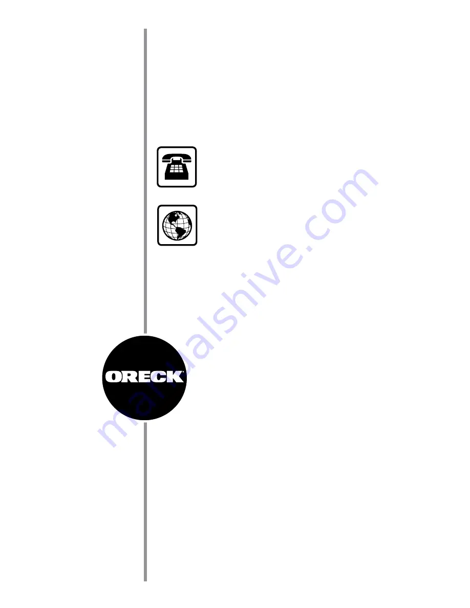 Oreck OptiMax AIR94 Скачать руководство пользователя страница 2