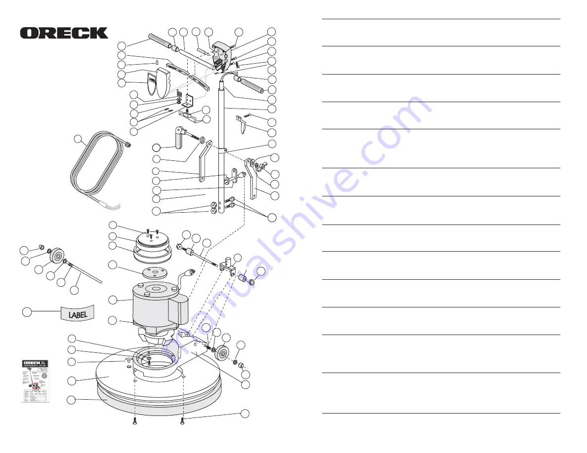 Oreck XL PRO FMH Series Скачать руководство пользователя страница 6