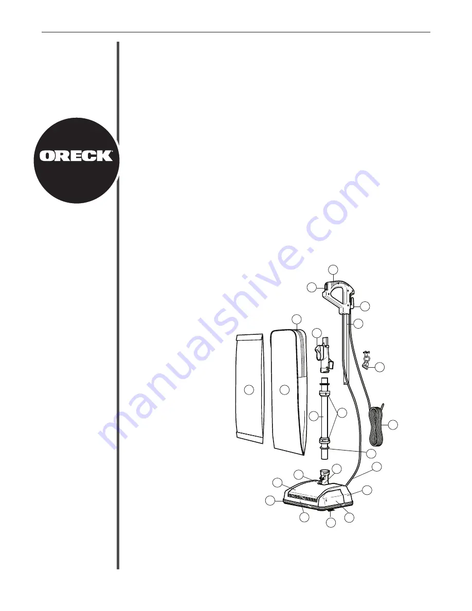 Oreck XL3 User Manual Download Page 3