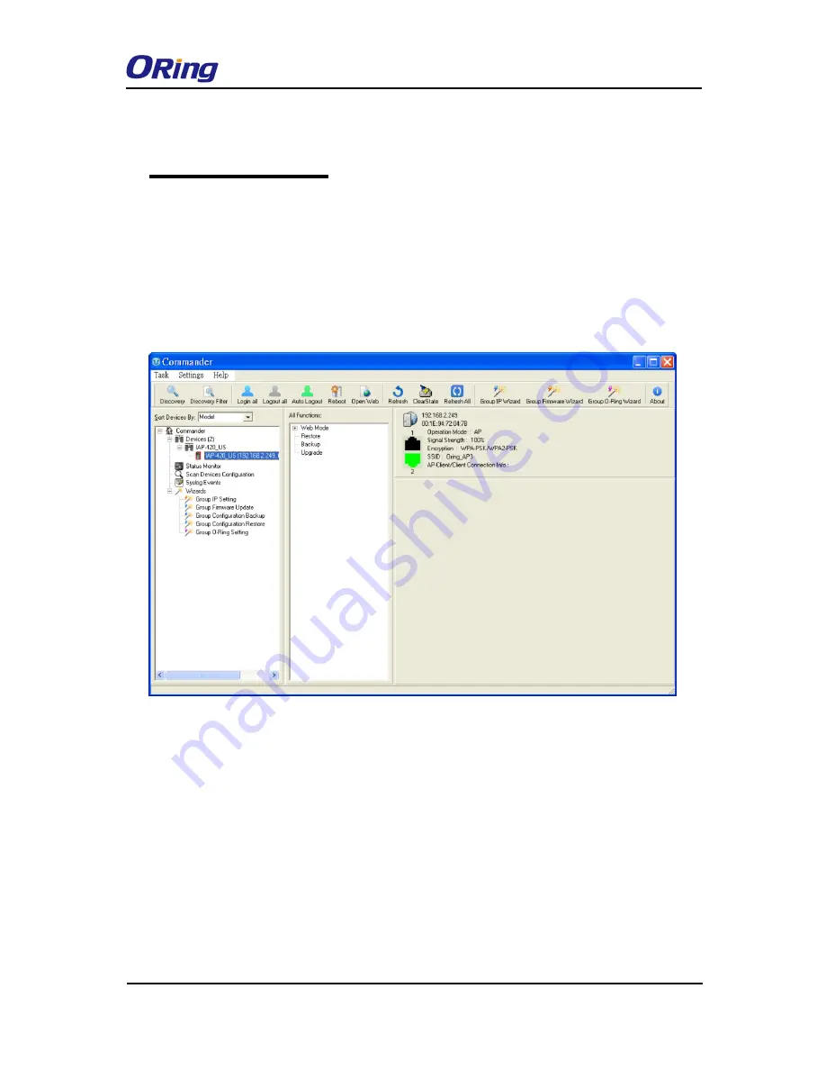 ORiNG IAP-420 Series Скачать руководство пользователя страница 15