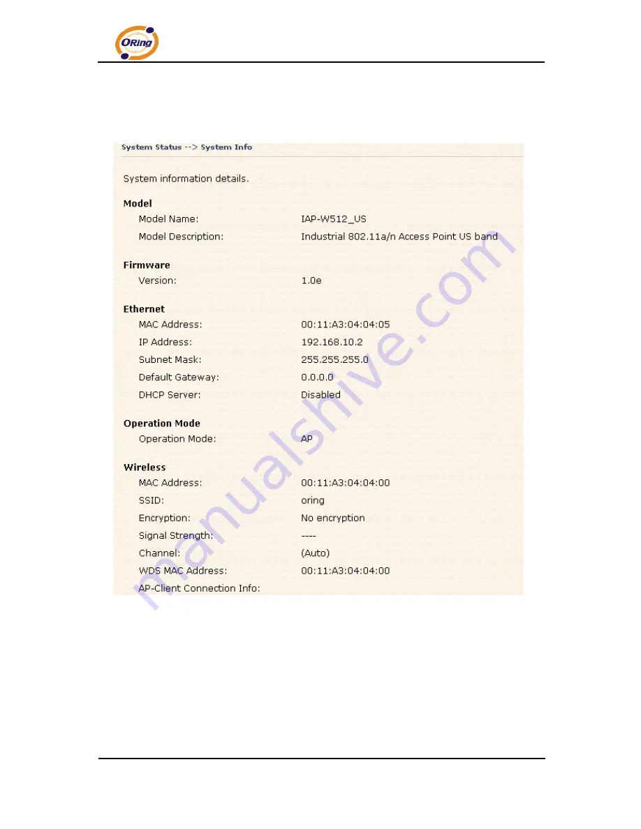 ORiNG IAP-W510 Скачать руководство пользователя страница 44