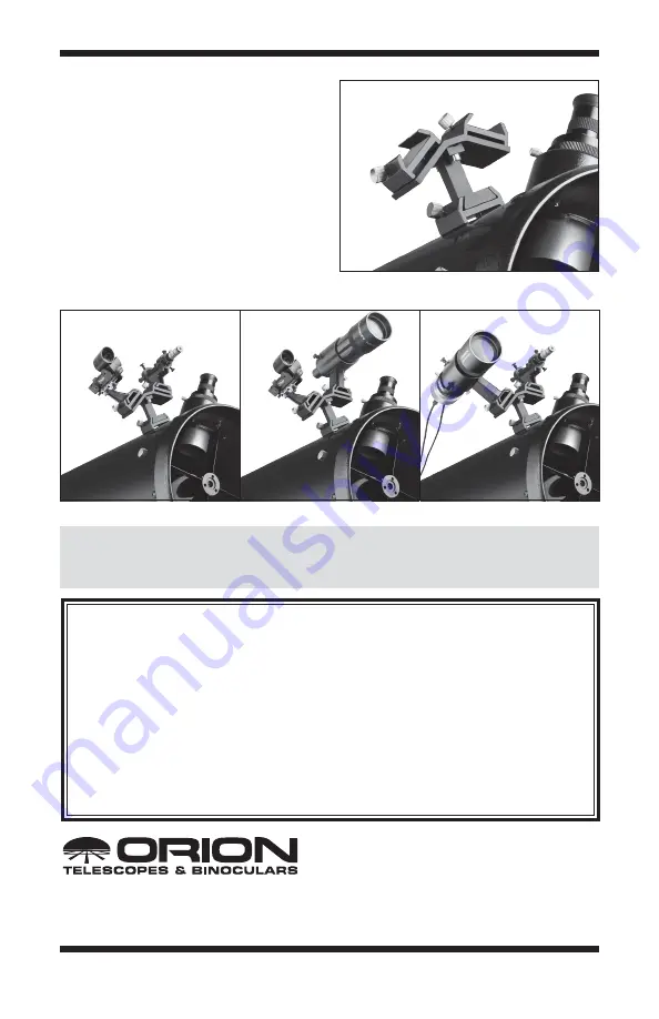 ORION TELESCOPES & BINOCULARS 10145 Instruction Manual Download Page 2