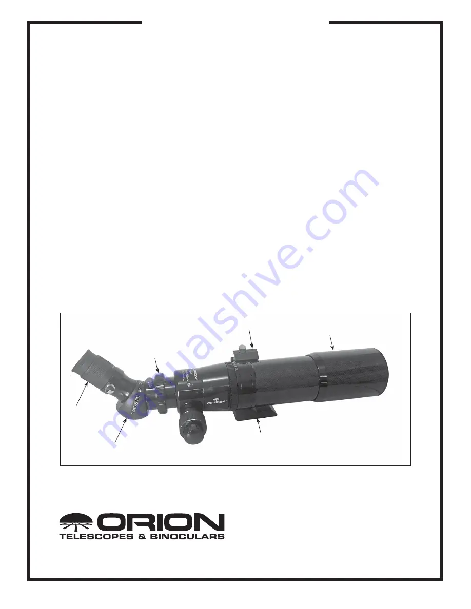 ORION TELESCOPES & BINOCULARS ED66-CF Скачать руководство пользователя страница 1