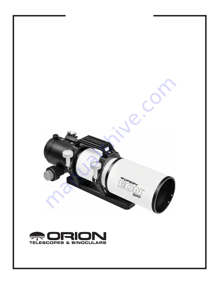 ORION TELESCOPES & BINOCULARS EON 10383 Instruction Manual Download Page 1