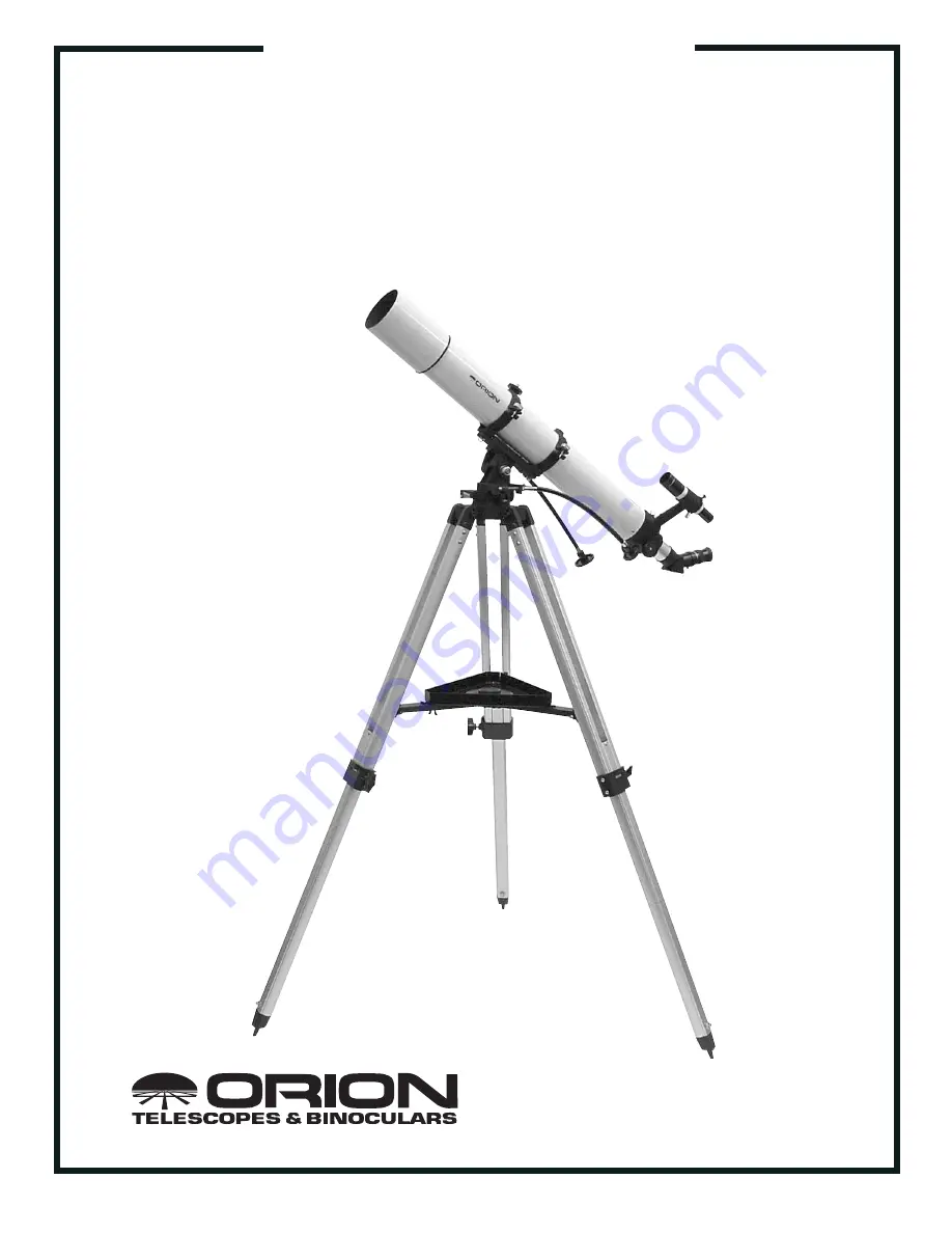 ORION TELESCOPES & BINOCULARS Explorer 90mm AZ 9029 Instrucion Manual Download Page 1