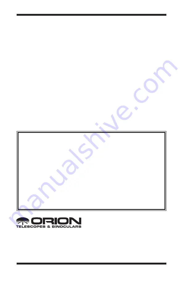 Orion 7152 Instruction Manual Download Page 8