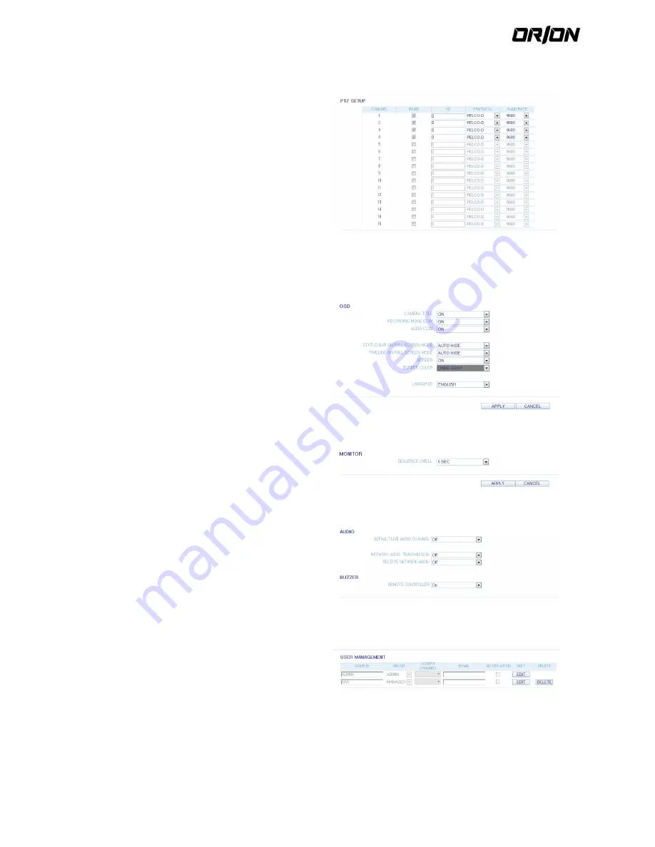 Orion PNVR204 User Manual Download Page 83