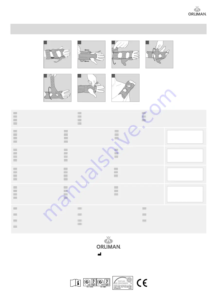 Orliman MANUTEC FIX M660 Instructions For Use And Preservation Download Page 12