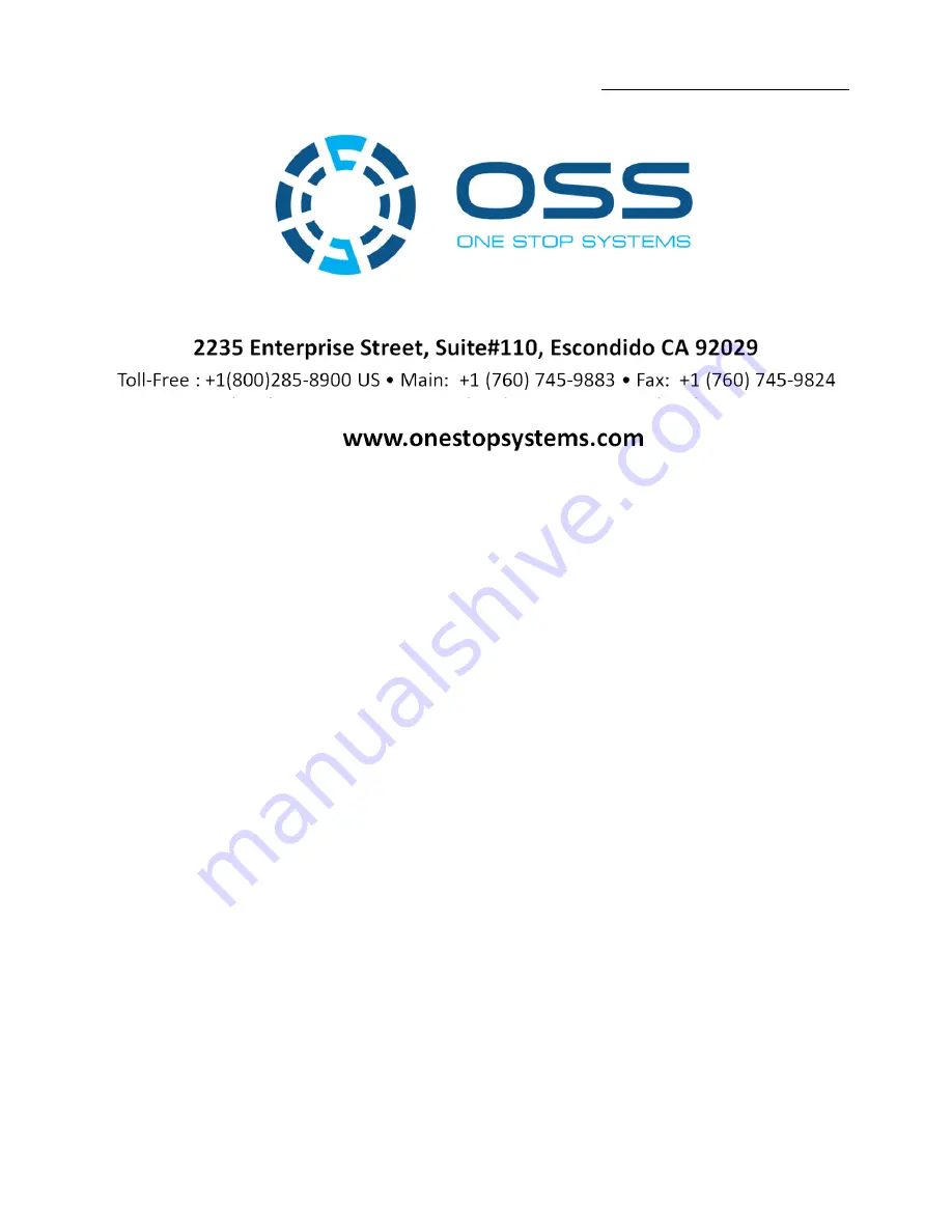 OSS OSS-PCIe-ECA-x8-G3 Installation Manual Download Page 17