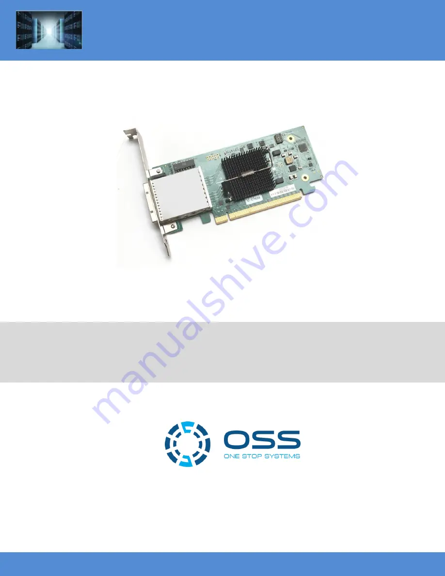 OSS OSS-PCIe-HIB38-x16 Скачать руководство пользователя страница 1