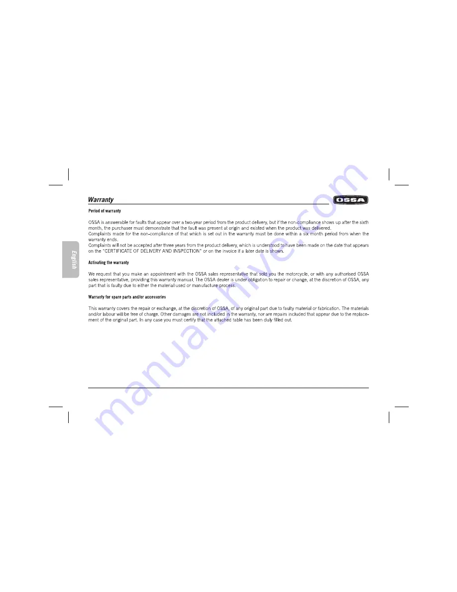 Ossa TR 280 User Manual Download Page 132