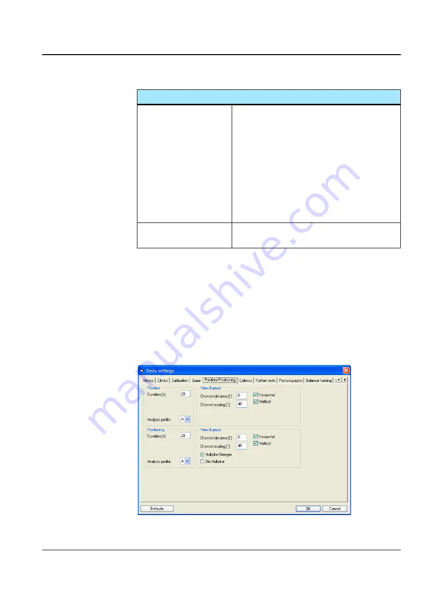 otometrics Hortmann Vestlab 100 User Manual Download Page 66