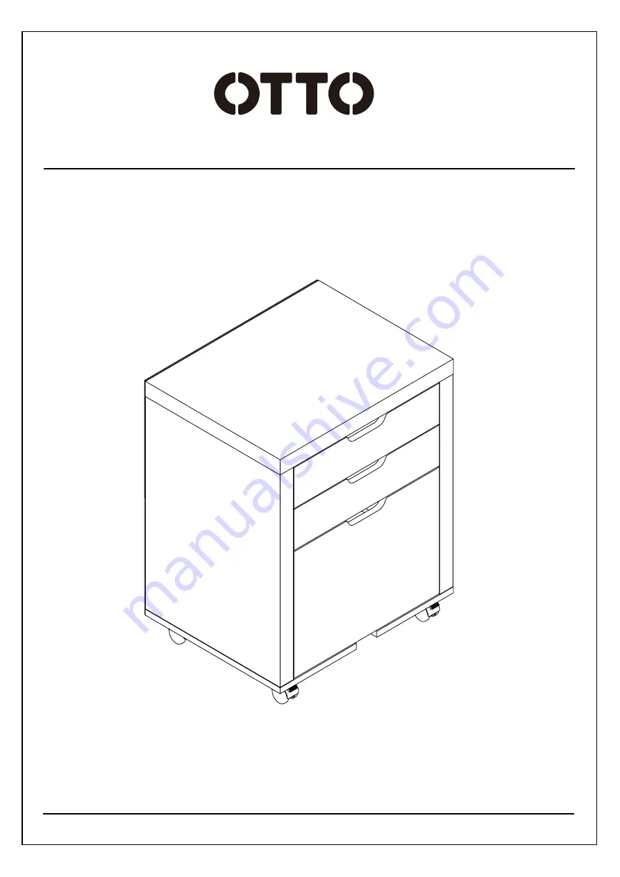 Otto HORSENS 3 DRAWER PEDESTAL OTHOR3DWE Скачать руководство пользователя страница 1