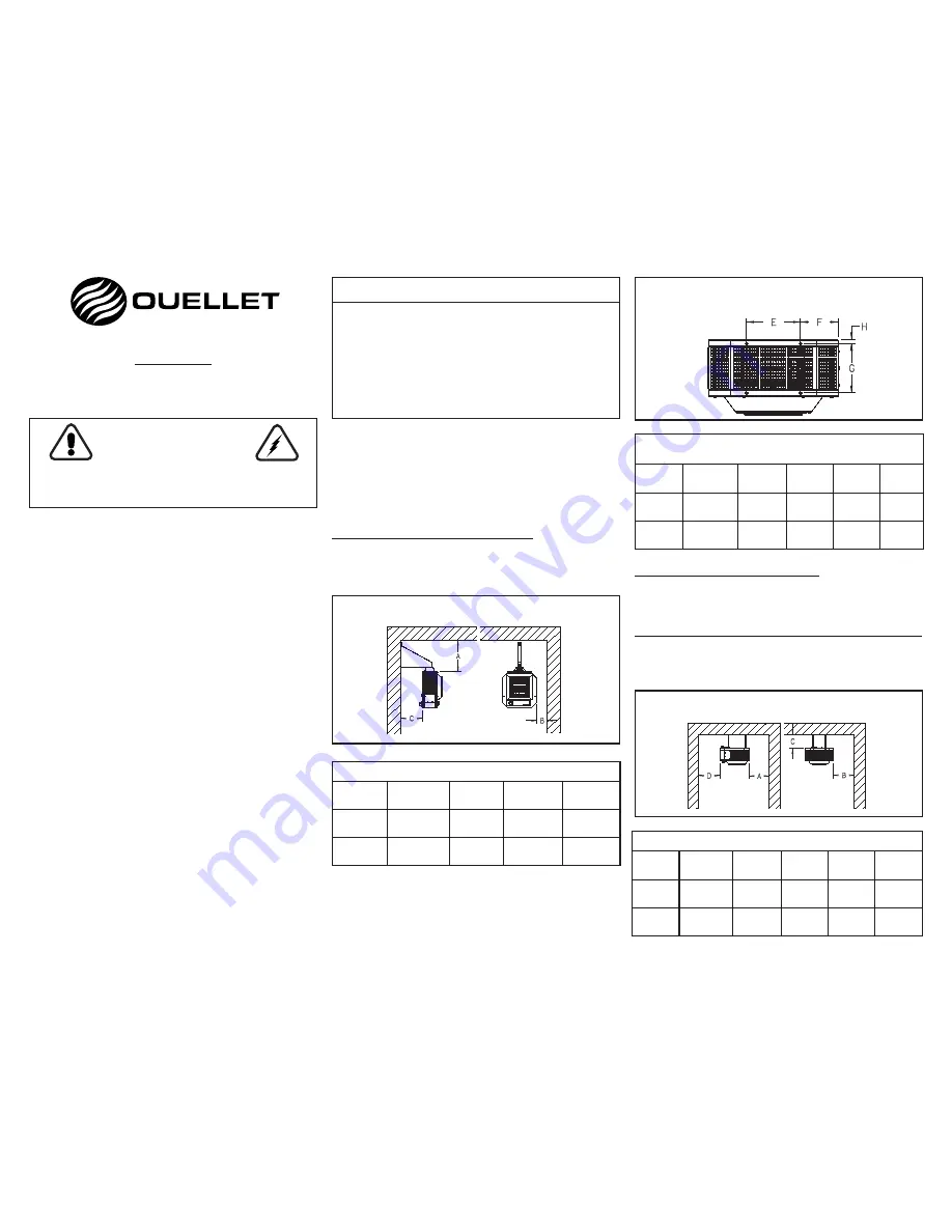 Ouellet OHV Series Installation Instructions Download Page 1