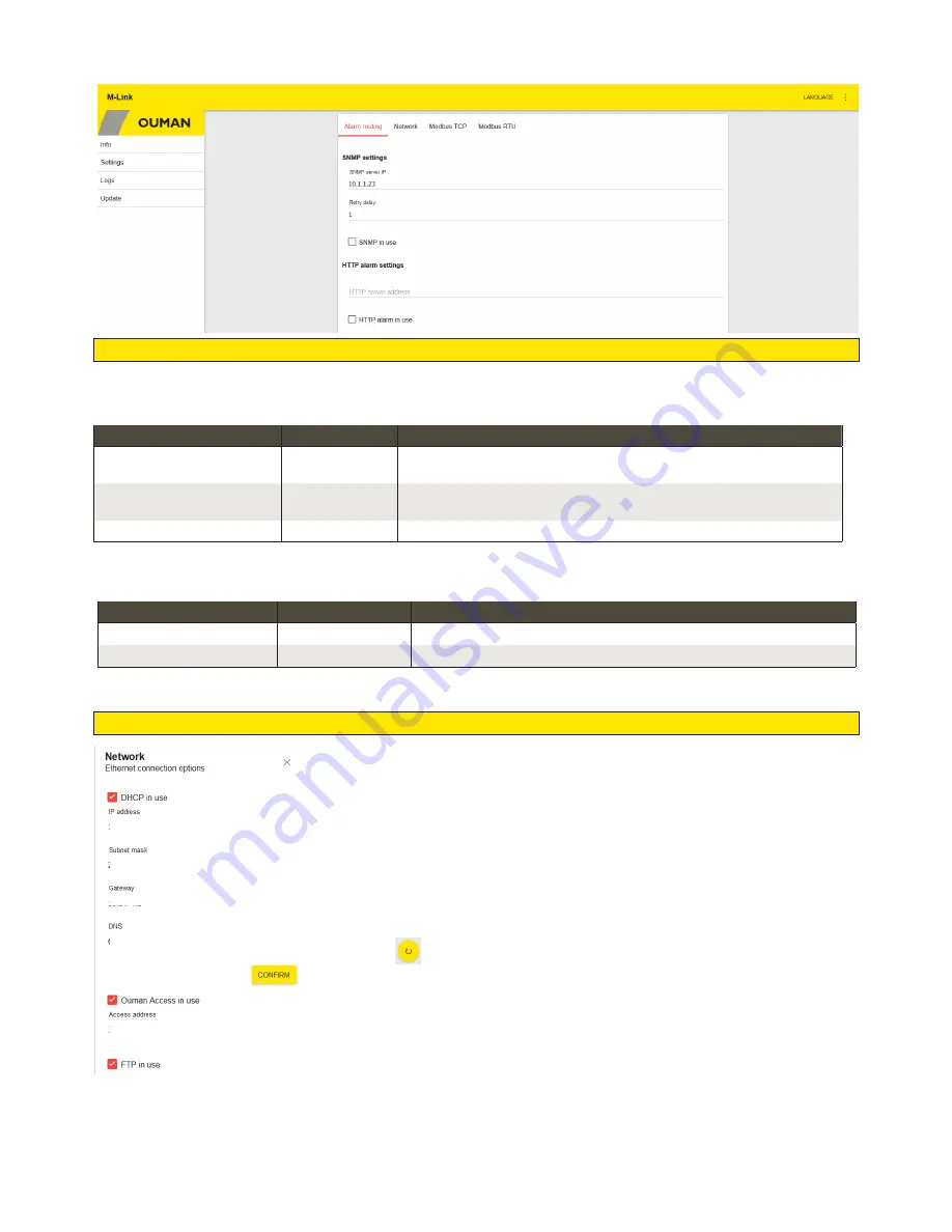 OUMAN M-LINK Manual Download Page 11