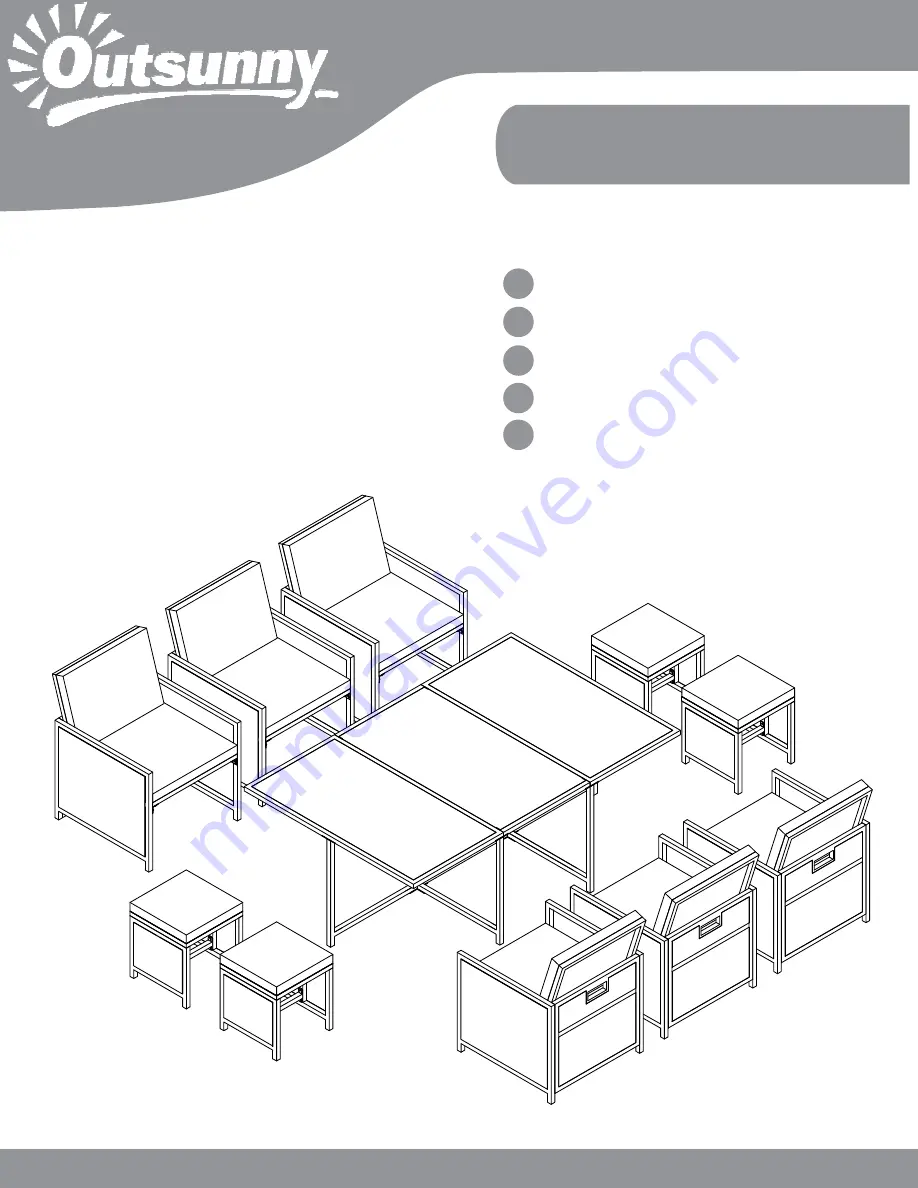 Outsunny 841-162 Скачать руководство пользователя страница 1