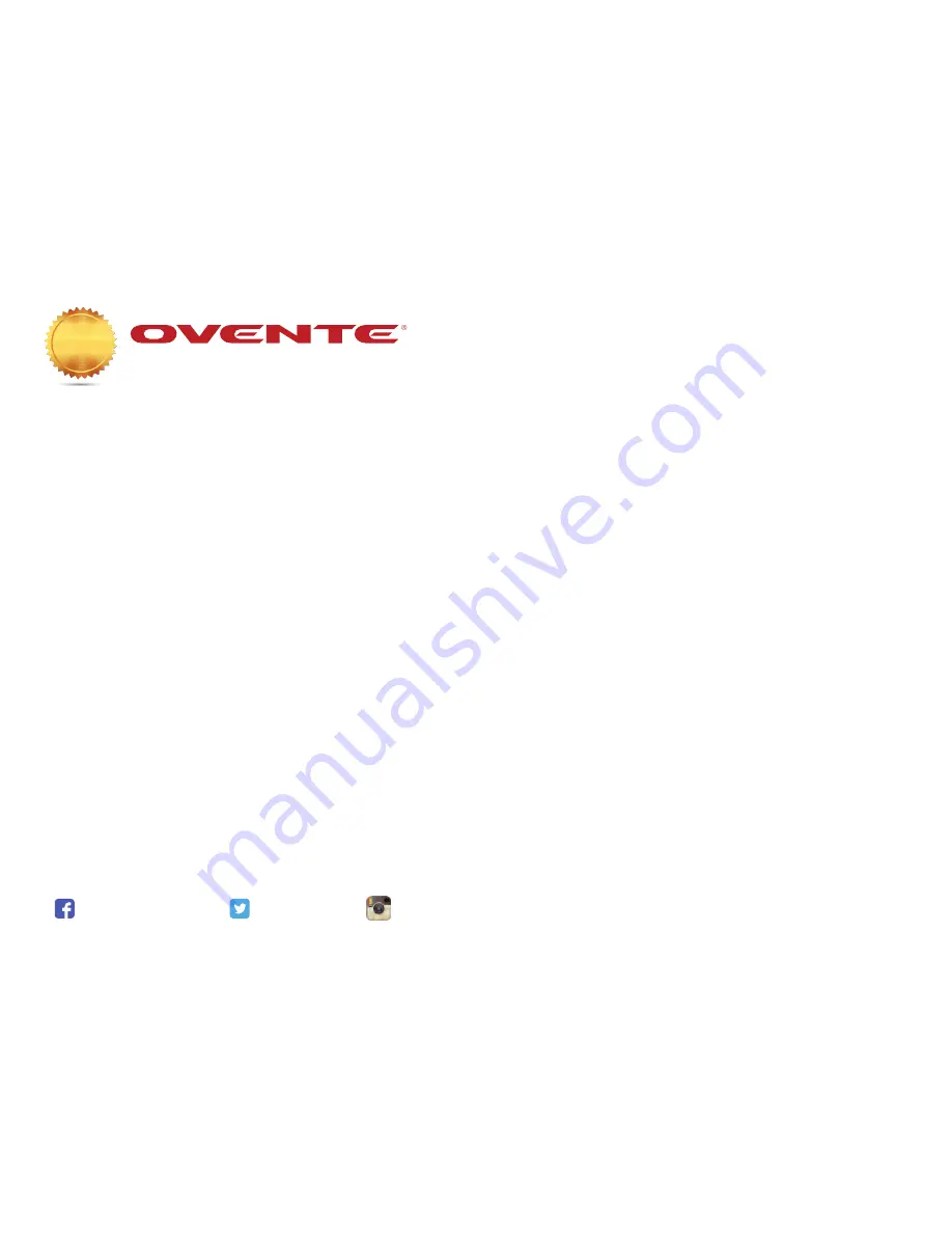 Ovente X5 Series User Manual Download Page 11