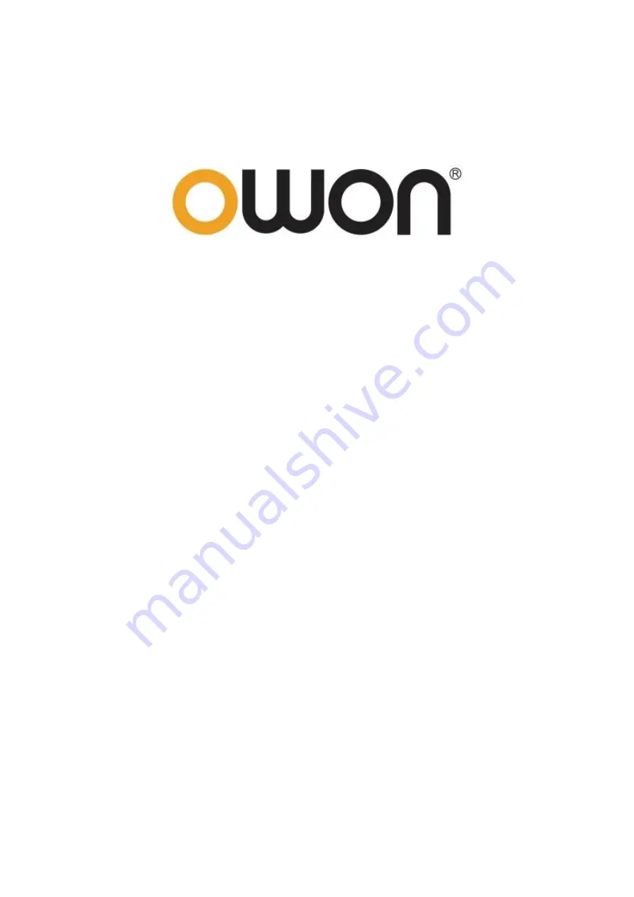 Owon HDS200 Series User Manual Download Page 1