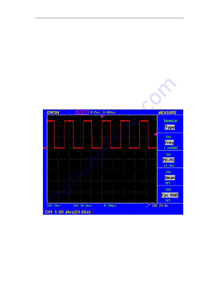 Owon MSO5022 User Manual Download Page 37