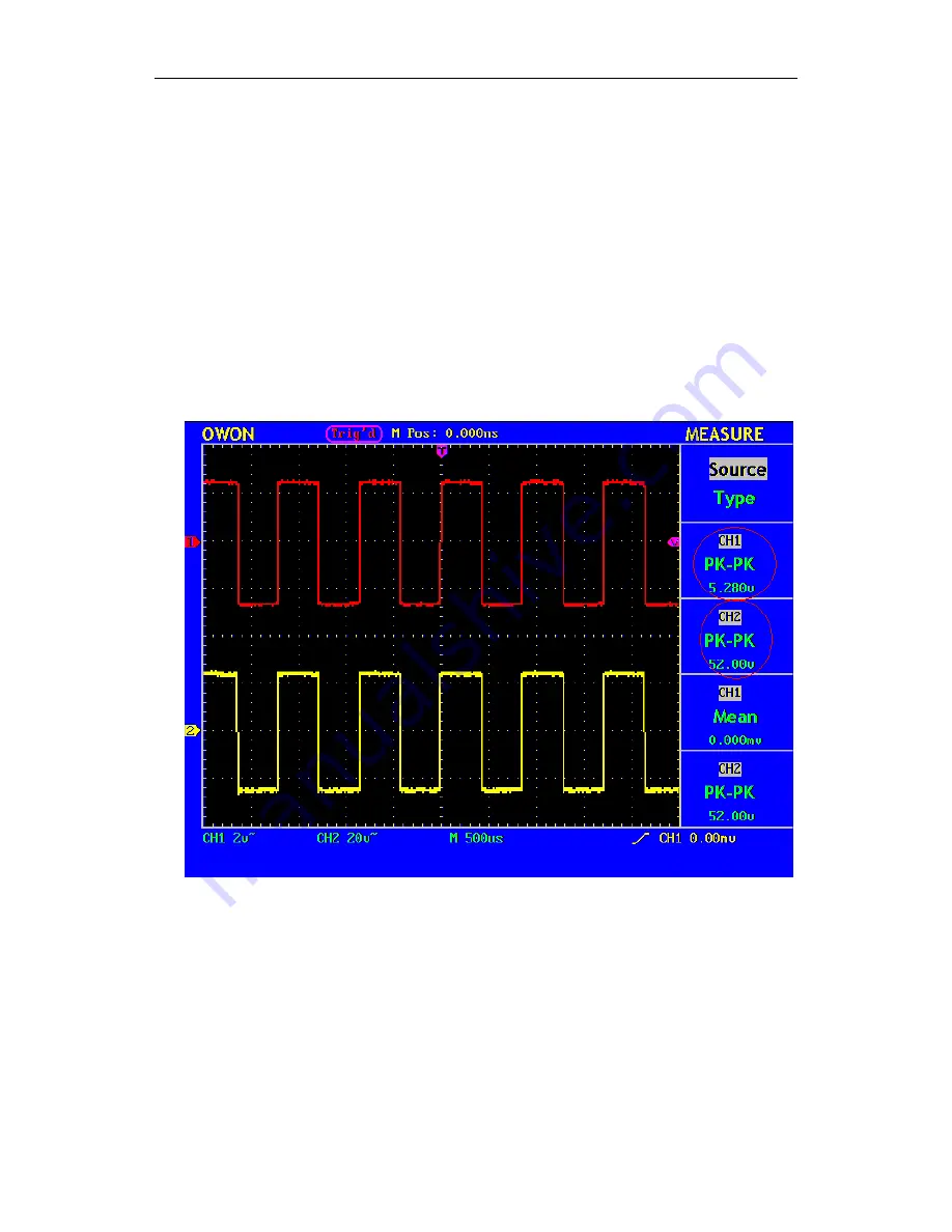 Owon MSO5022 User Manual Download Page 93