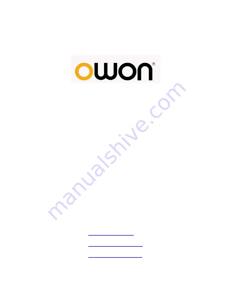 Owon ODP3032 User Manual Download Page 1