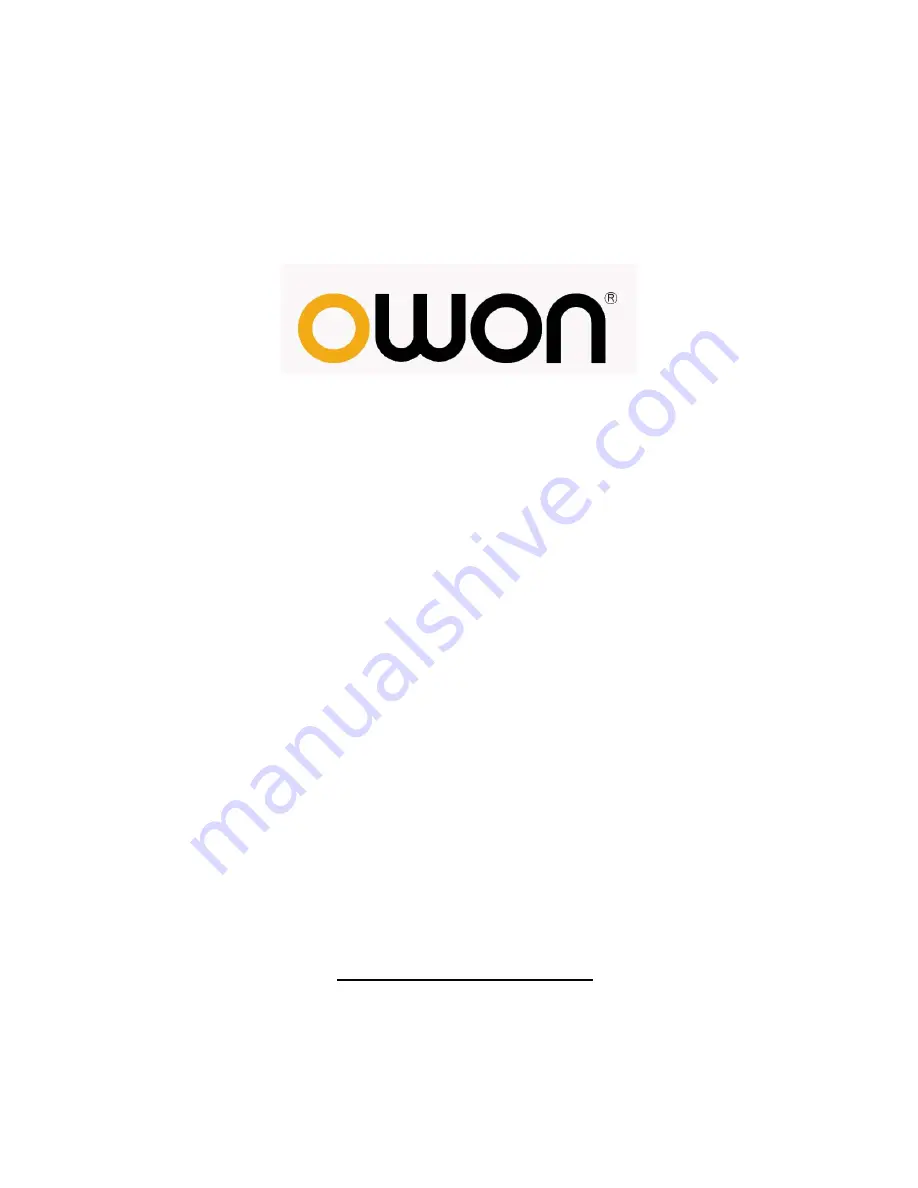 Owon PDS8102T User Manual Download Page 1