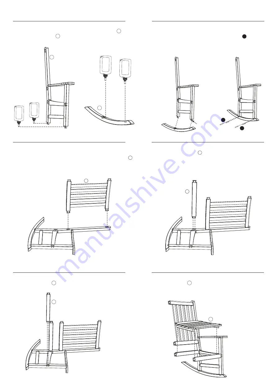 Oxford Garden FRANKLIN ROCKER FRCHK Assembly Instructions Download Page 2