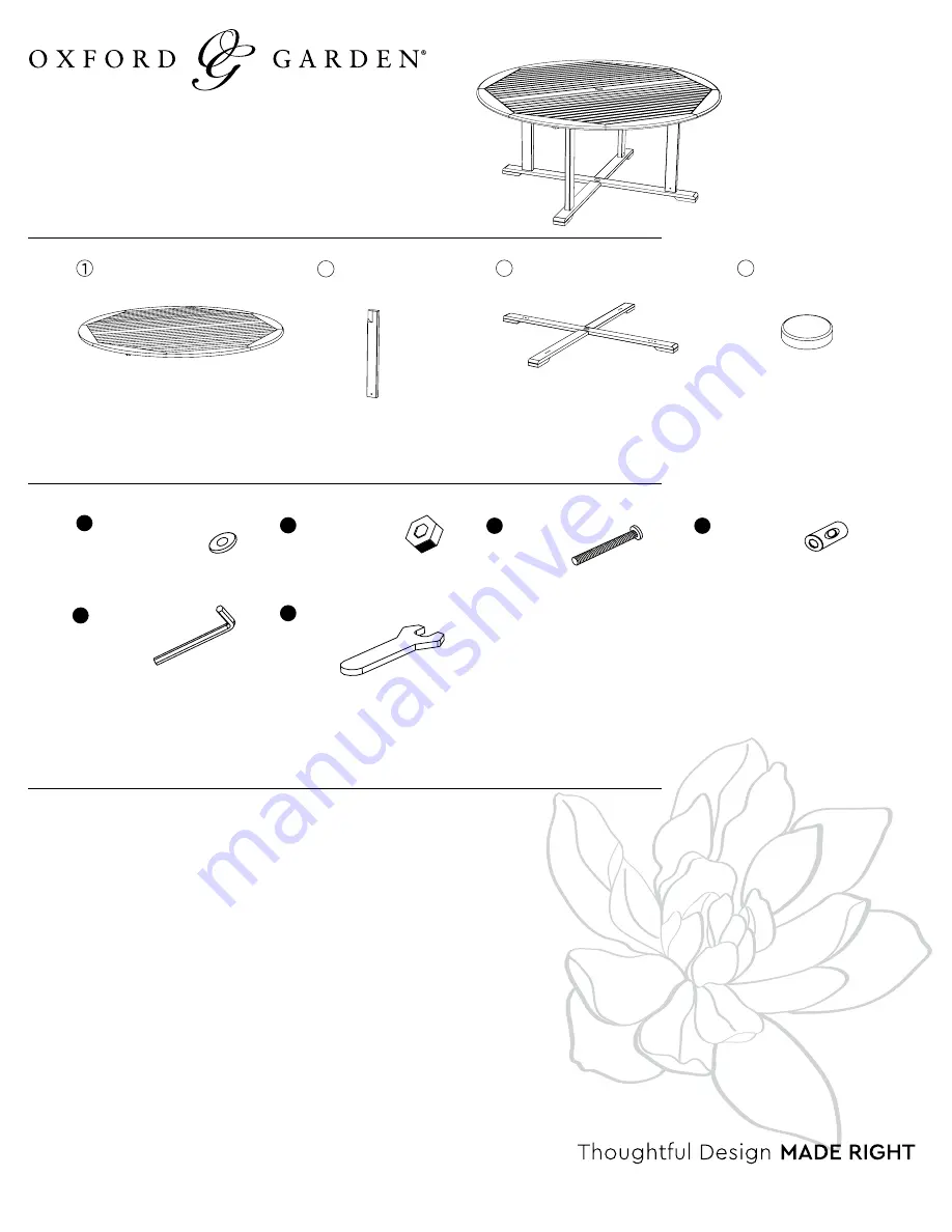 Oxford Garden Oxford Скачать руководство пользователя страница 1