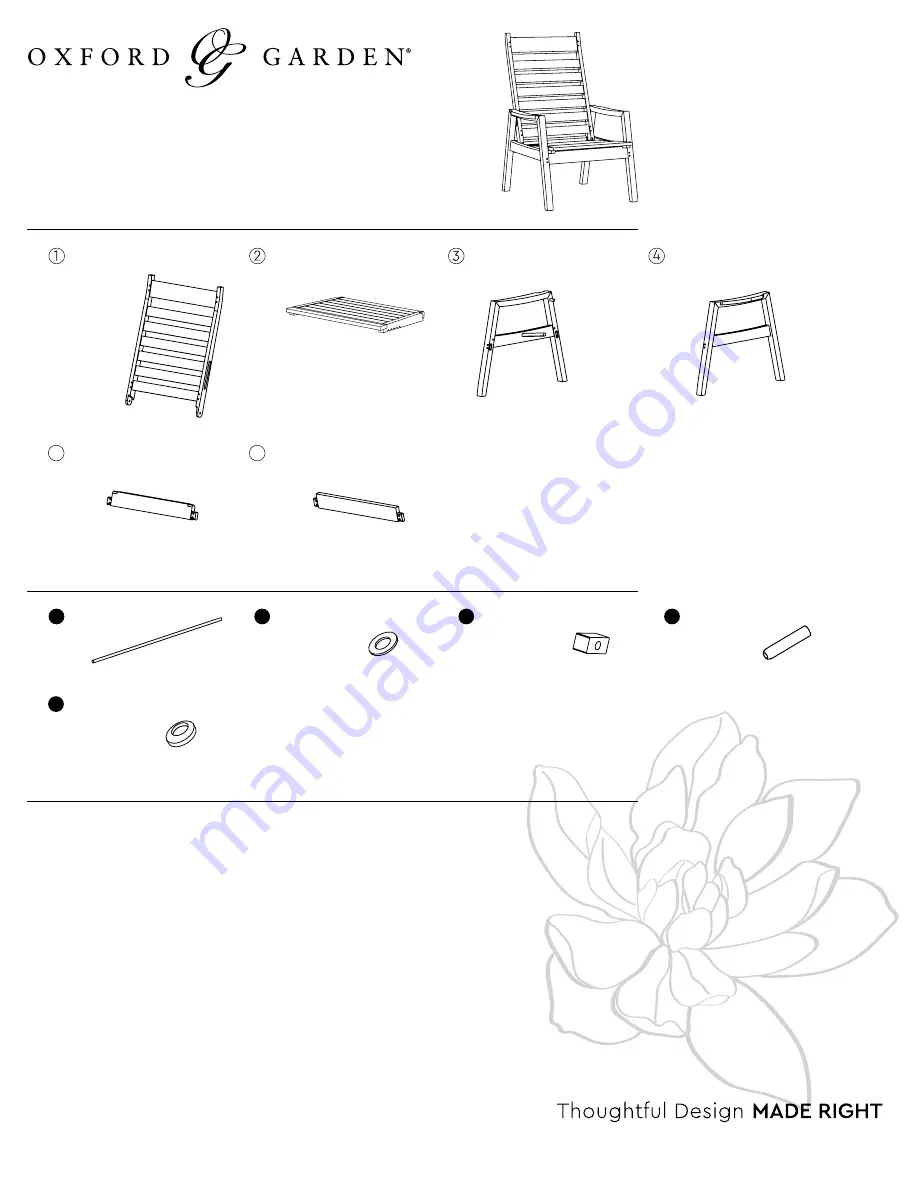 Oxford Garden SIENA Assembly Instructions Download Page 1