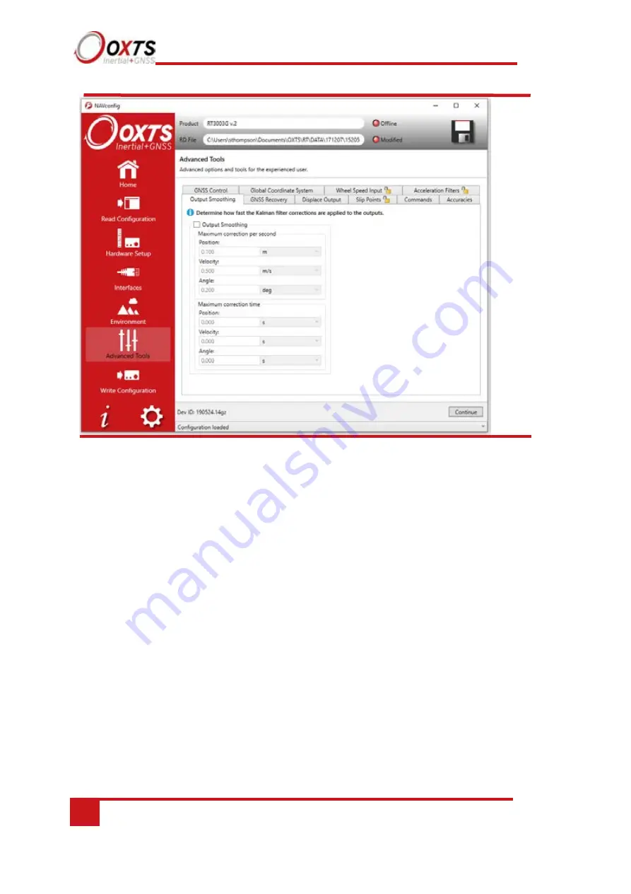 OXTS Survey+ v3 User Manual Download Page 74