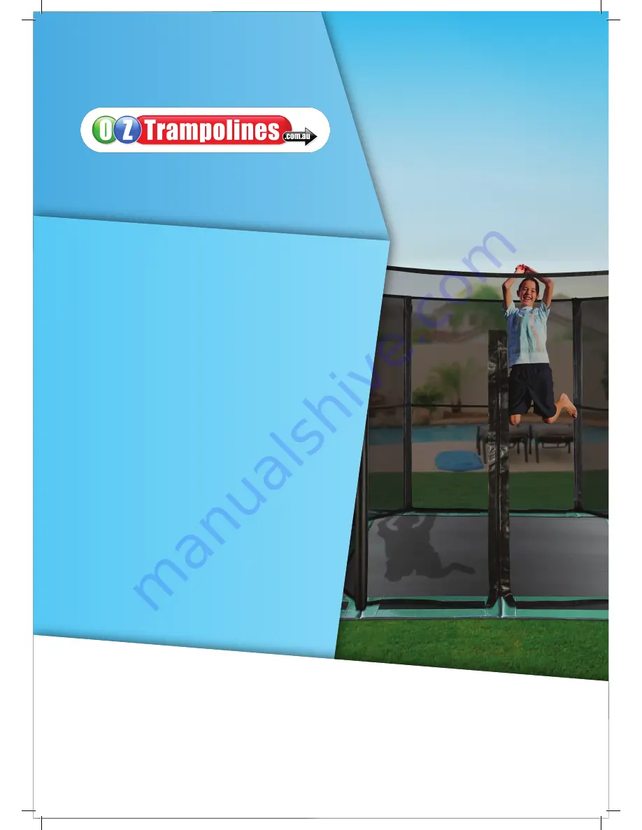 OZ Trempoline Rectangular In-Ground Trampoline Скачать руководство пользователя страница 9