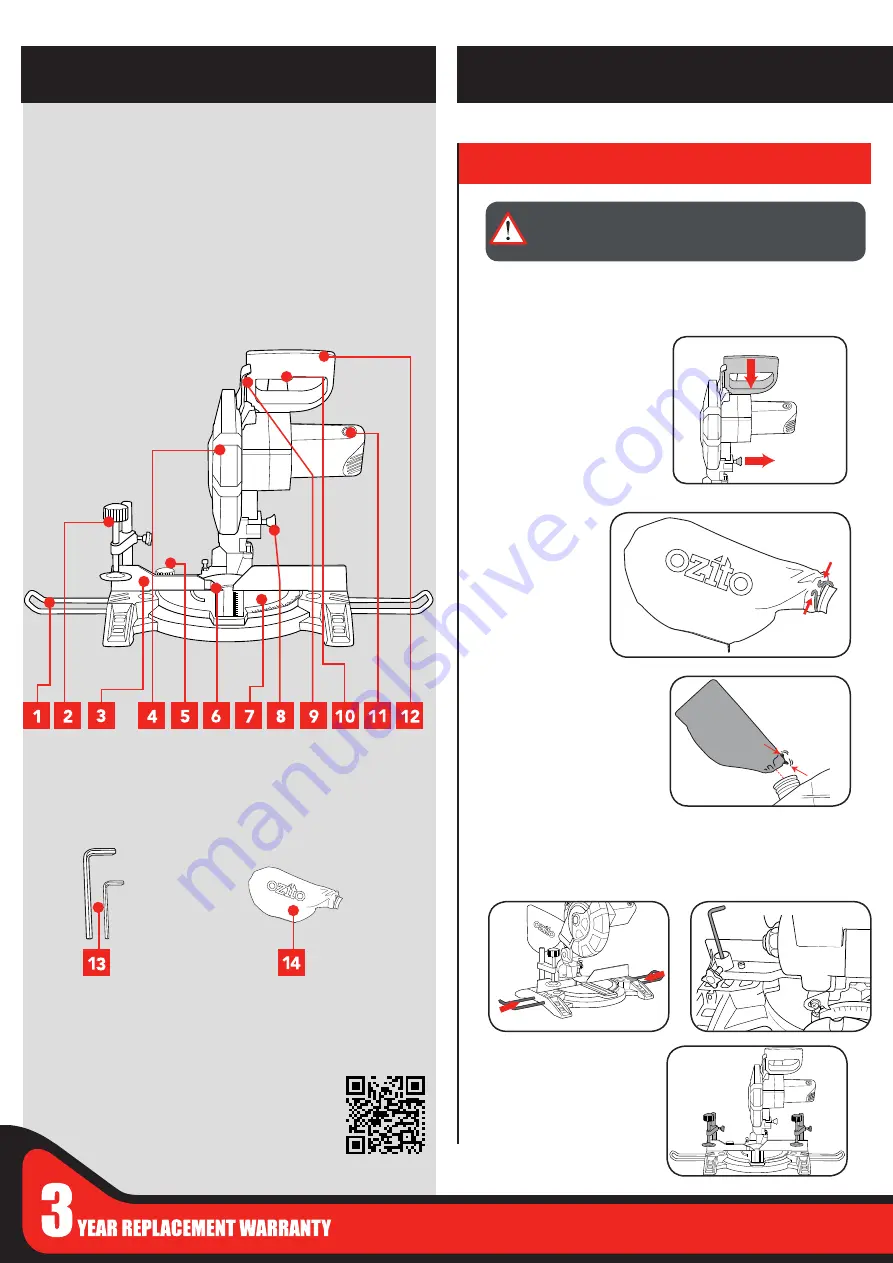 Ozito CMS-1621S Instruction Manual Download Page 2