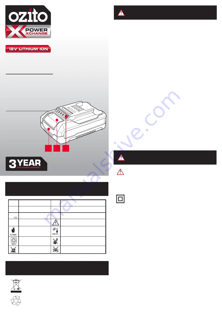 Ozito Power X Change PXBDS-220 Скачать руководство пользователя страница 9