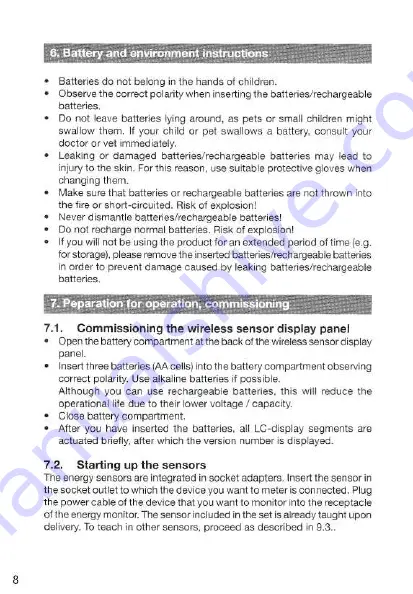 P3 International Kill A Watt Operating Instructions Manual Download Page 8